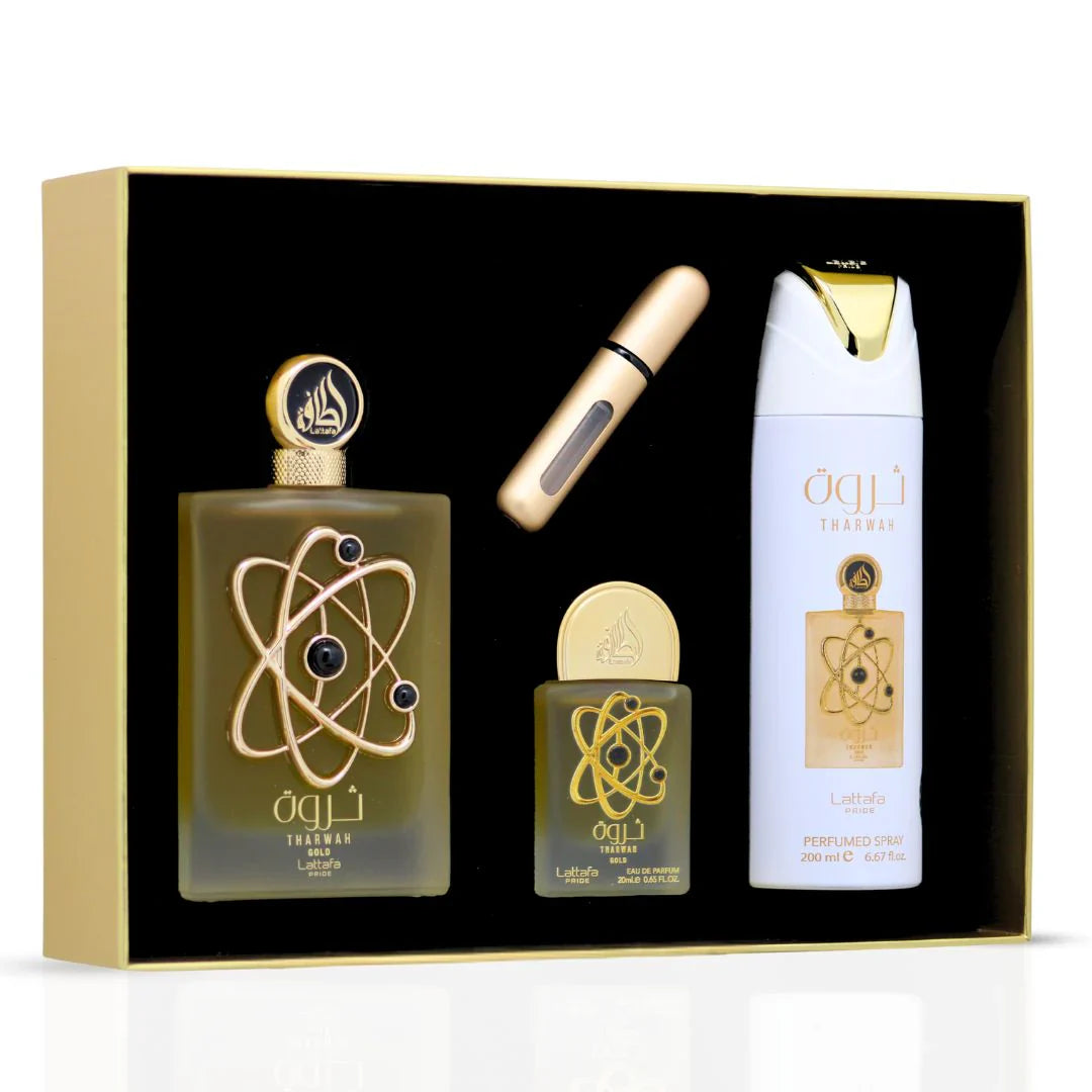 Tharwah Gold - Gift Set by Lattafa Pride