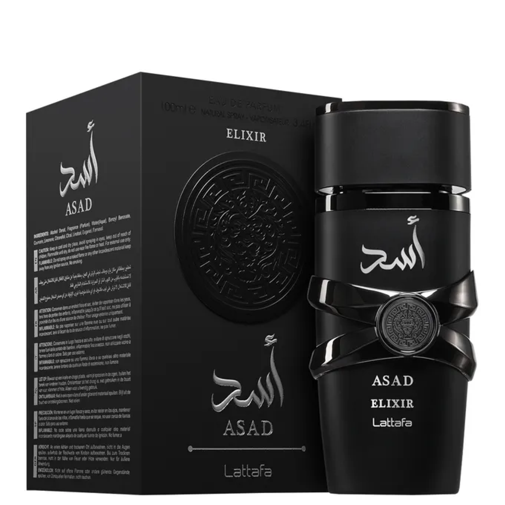 Asad Elixir Lattafa Eau de Parfum - Perfume Masculino 100ml